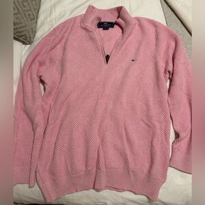 Vineyard Vines waffle quarter zip sweater